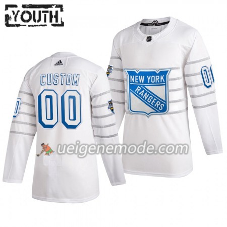 Kinder New York Rangers Trikot Custom Weiß Adidas 2020 NHL All-Star Authentic